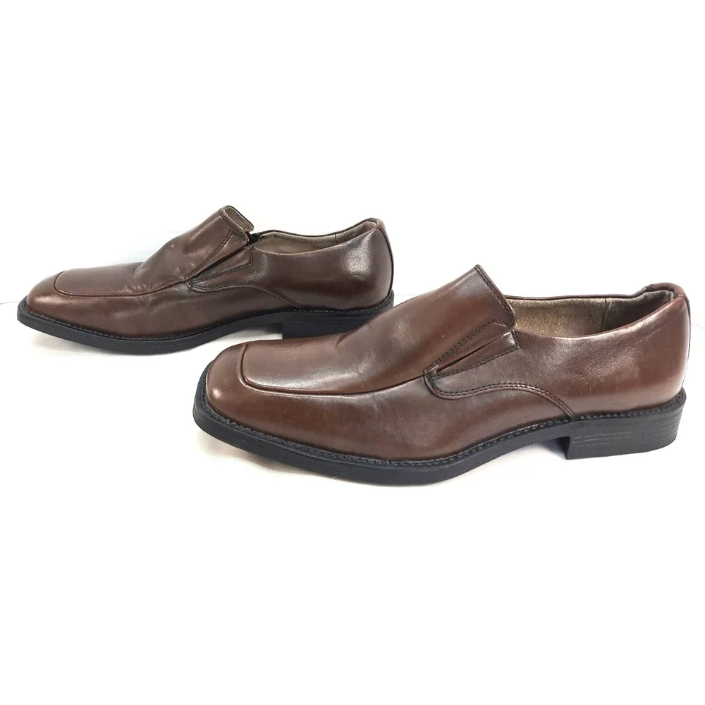 Borelli Matthew Mens Loafers Brown Leather Sz 11.5